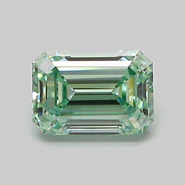 0.74 Ct. Fancy Vivid Green Emerald Lab Grown Diamond