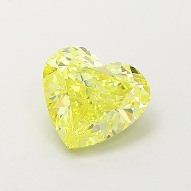 0.84 Ct. Fancy Intense  Yellow Heart Lab Grown Diamond