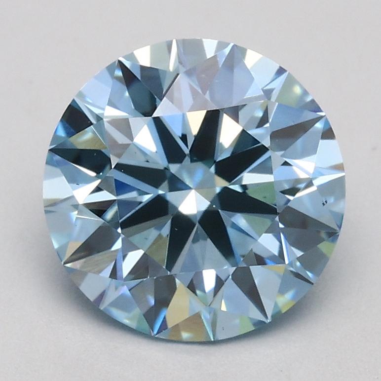 1.50 Ct. Fancy Intense Blue Round Lab Grown Diamond