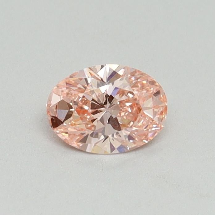 0.30 Ct. Fancy Vivid Pink Oval Lab Grown Diamond