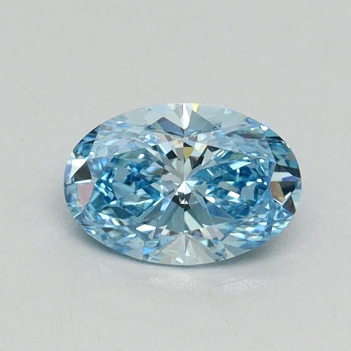 0.50 Ct. Fancy Vivid Blue Oval Lab Grown Diamond