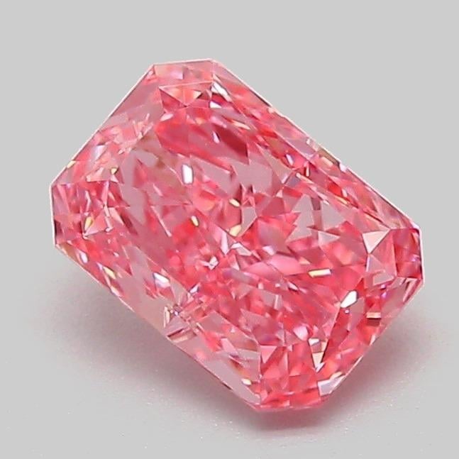 1.10 Ct. Fancy Vivid Pink Radiant Lab Grown Diamond