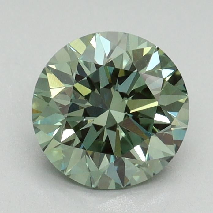 1.24 Ct. Fancy Vivid Green Round Lab Grown Diamond
