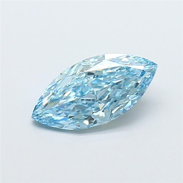 1.02 Ct. Fancy Vivid  Blue Marquise Lab Grown Diamond