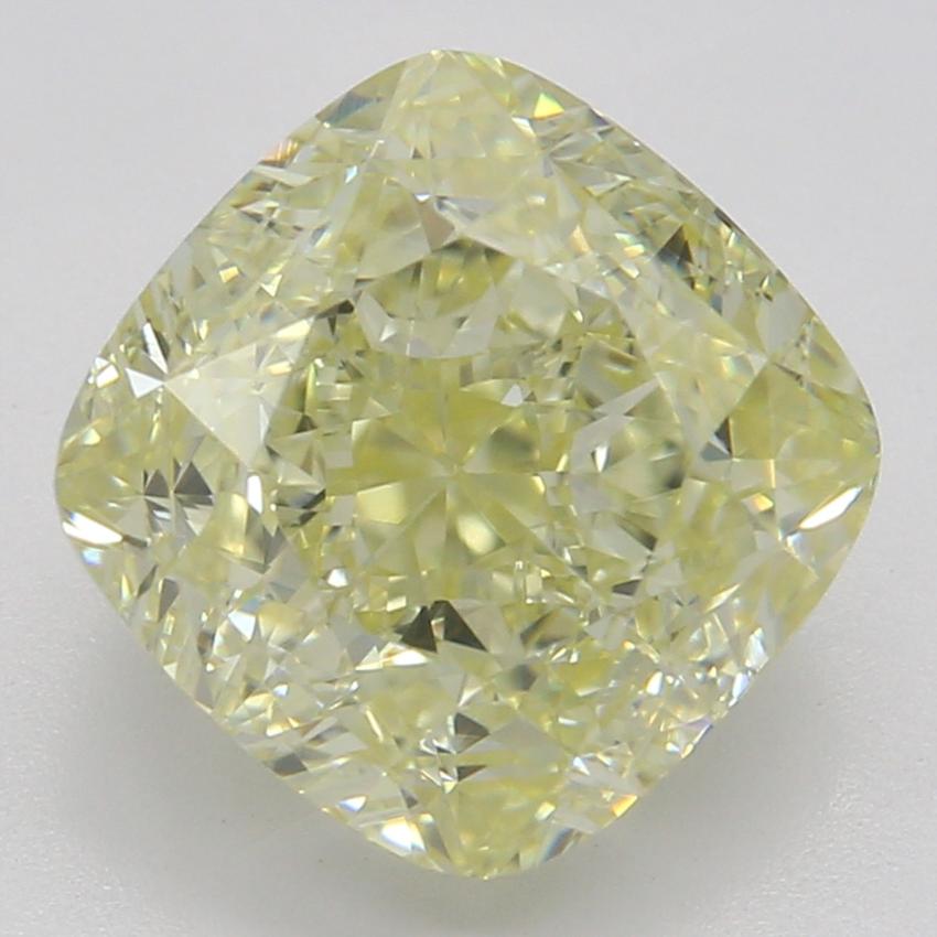 2.32 Ct. Fancy Light Yellow Cushion Diamond