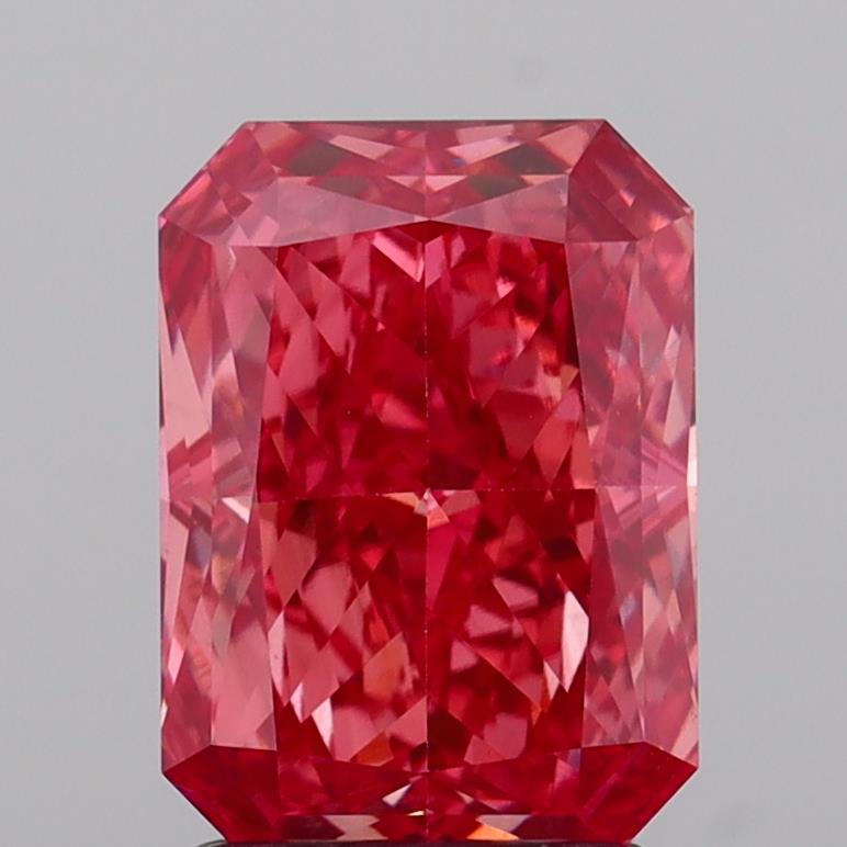 2.08 Ct. Fancy Vivid  Pink Radiant Lab Grown Diamond