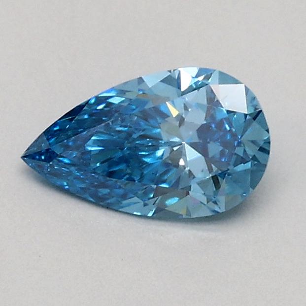 0.31 Ct. Fancy Vivid Blue Pear Lab Grown Diamond