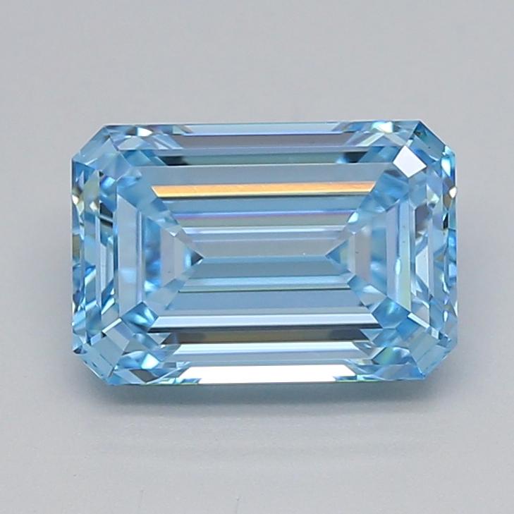 2.04 Ct. Fancy Vivid  Blue Emerald Lab Grown Diamond