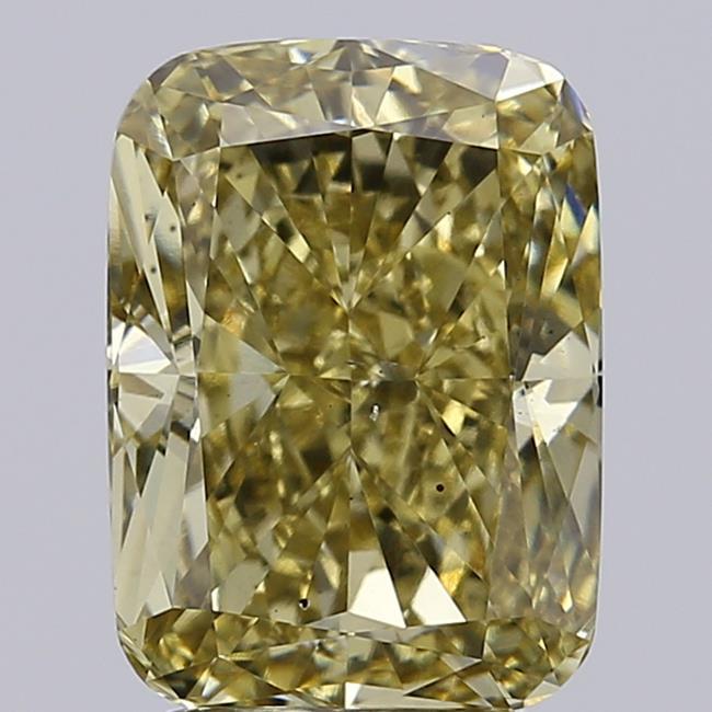 3.50 Ct. Fancy Intense Yellow Cushion Lab Grown Diamond