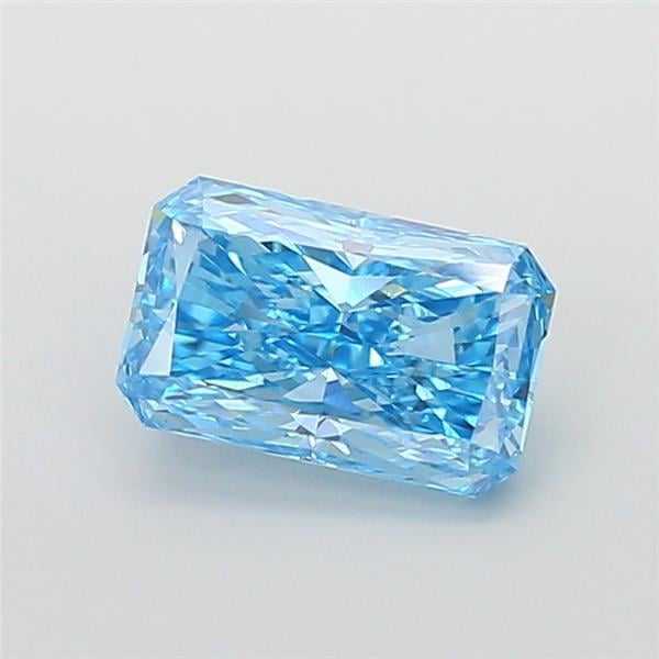 4.02 Ct. Fancy Vivid Blue Radiant Lab Grown Diamond