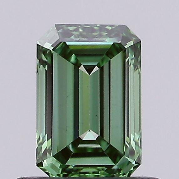 0.55 Ct. Fancy Vivid Green Emerald Lab Grown Diamond