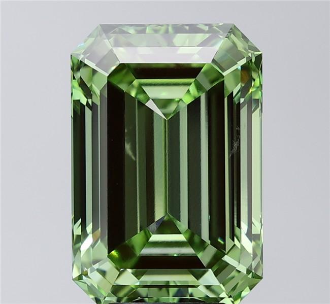 10.05 Ct. Fancy Vivid Green Emerald Lab Grown Diamond