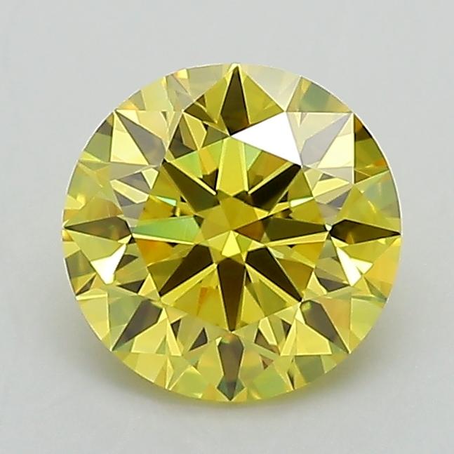 1.2 Ct. Fancy Vivid Yellow Round Lab Grown Diamond