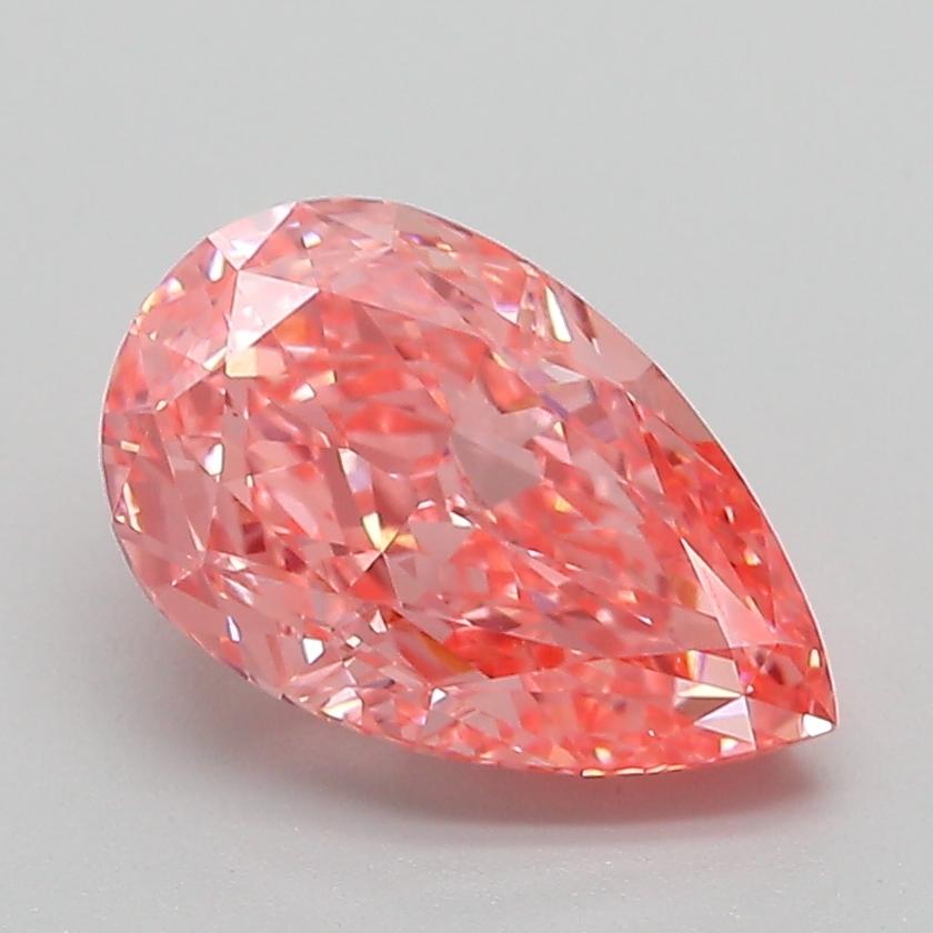 2.10 Ct. Fancy Vivid Pink Pear Lab Grown Diamond