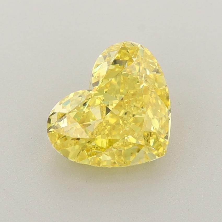 1.40 Ct. Fancy Vivid  Yellow Heart Lab Grown Diamond