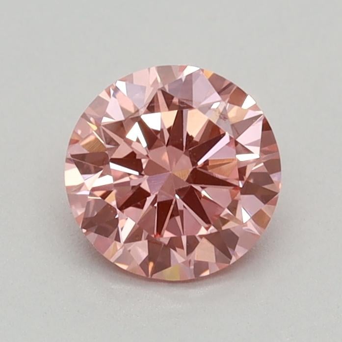 0.40 Ct. Fancy Vivid Pink Round Lab Grown Diamond