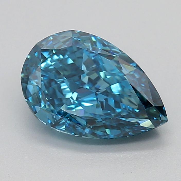 1.26 Ct. Fancy Vivid Blue Pear Lab Grown Diamond