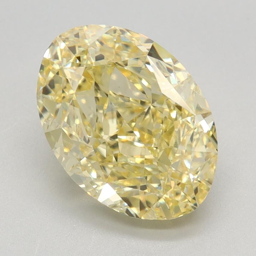 2.56 Ct. Fancy Intense Yellow Oval Lab Grown Diamond