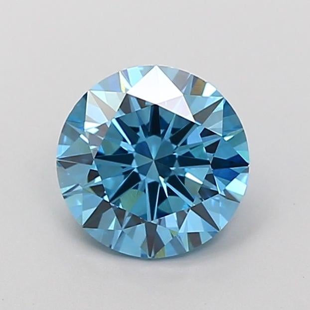 1.45 Ct. Fancy Vivid Blue Round Lab Grown Diamond
