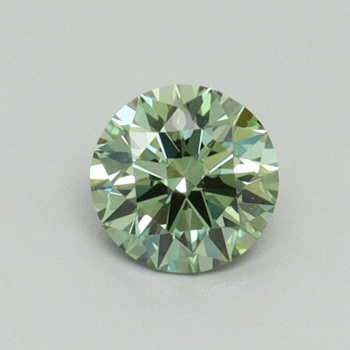 0.50 Ct. Fancy Vivid Green Round Lab Grown Diamond