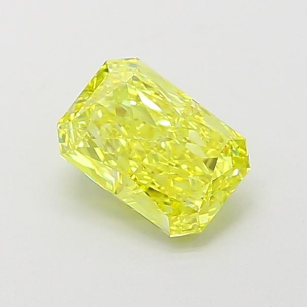 1.07 Ct. Fancy Vivid  Yellow Radiant Lab Grown Diamond