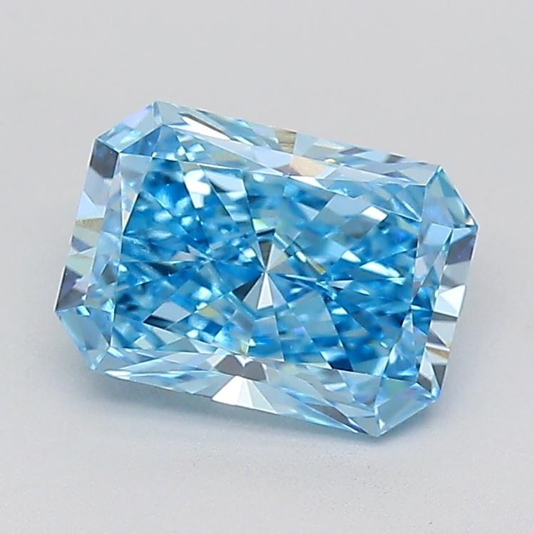 1.52 Ct. Fancy Vivid Blue Radiant Lab Grown Diamond
