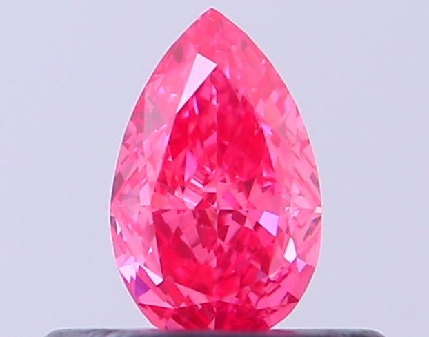 0.31 Ct. Fancy Vivid Pink Pear Lab Grown Diamond