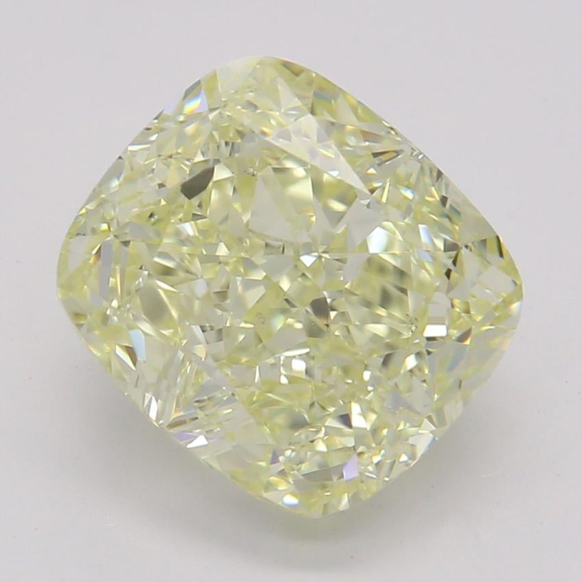 2.32 Ct. Fancy Light Yellow Cushion Diamond