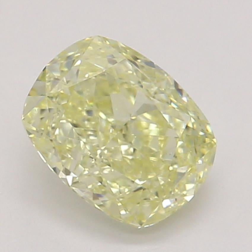 0.52 Ct. Fancy Light Yellow Cushion Diamond