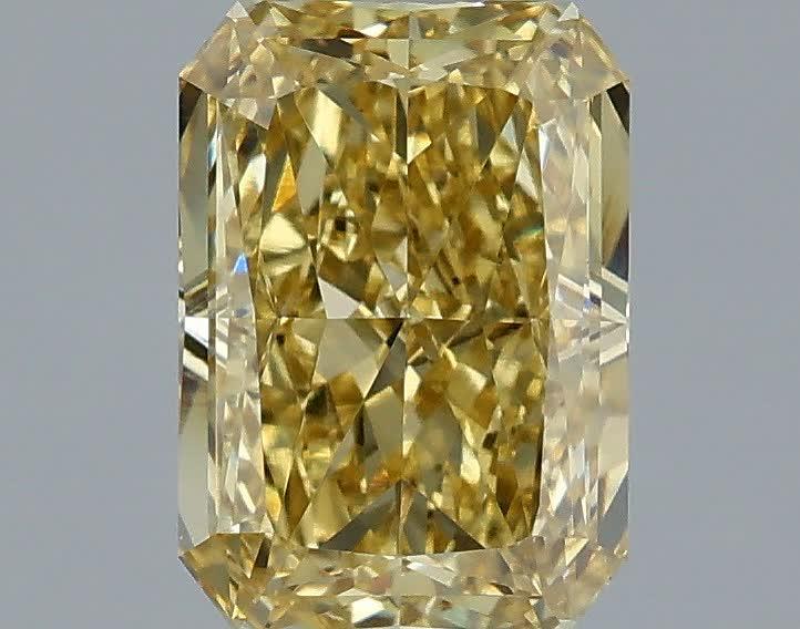 1.58 Ct. Fancy Intense Yellow Radiant Lab Grown Diamond