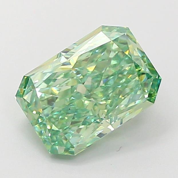 2.00 Ct. Fancy Vivid  Green Radiant Lab Grown Diamond