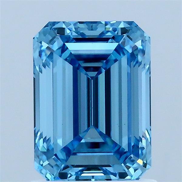 1.50 Ct. Fancy Vivid Blue Emerald Lab Grown Diamond