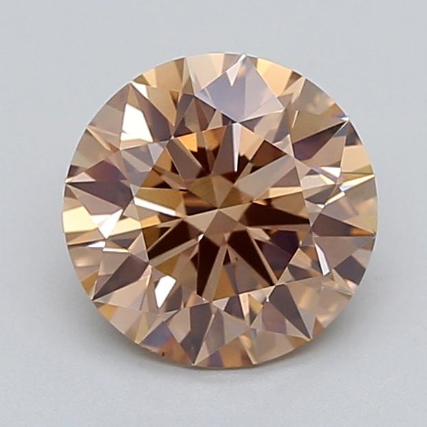 2.01 Ct. Light  Brown Round Lab Grown Diamond