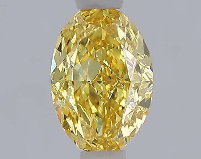 1.06 Ct. Fancy Vivid Yellow Yellow Oval Lab Grown Diamond