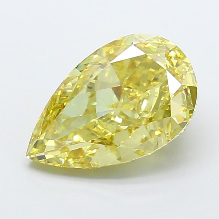 5.08 Ct. Fancy Intense Yellow Pear Lab Grown Diamond