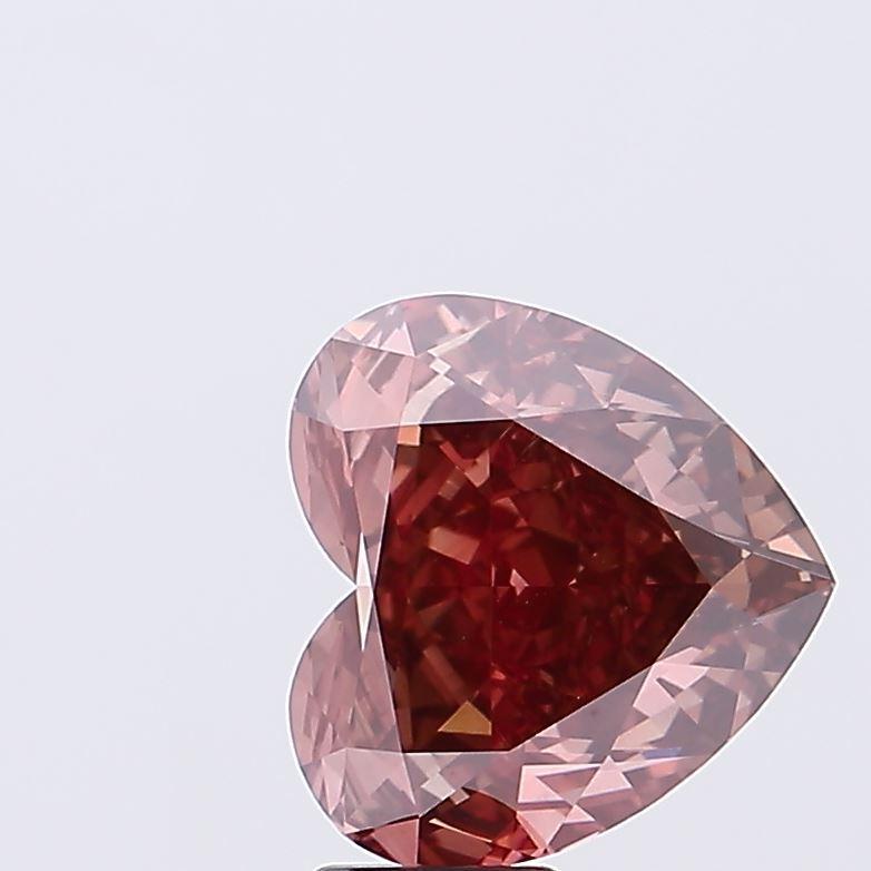 10.33 Ct. Fancy Deep Pink Heart Lab Grown Diamond