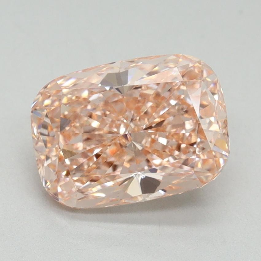 2.16 Ct. Fancy Vivid Pink Cushion Lab Grown Diamond