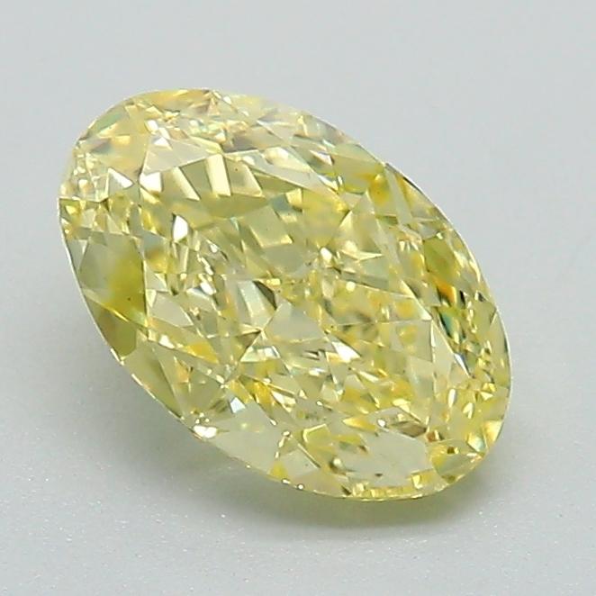 1.13 Ct. Fancy Intense Yellow Oval Lab Grown Diamond