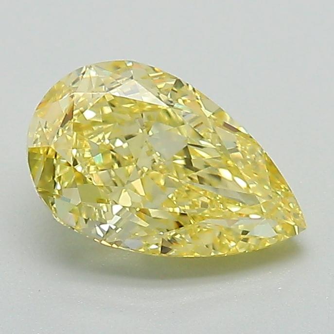 1.21 Ct. Fancy Intense Yellow Pear Lab Grown Diamond
