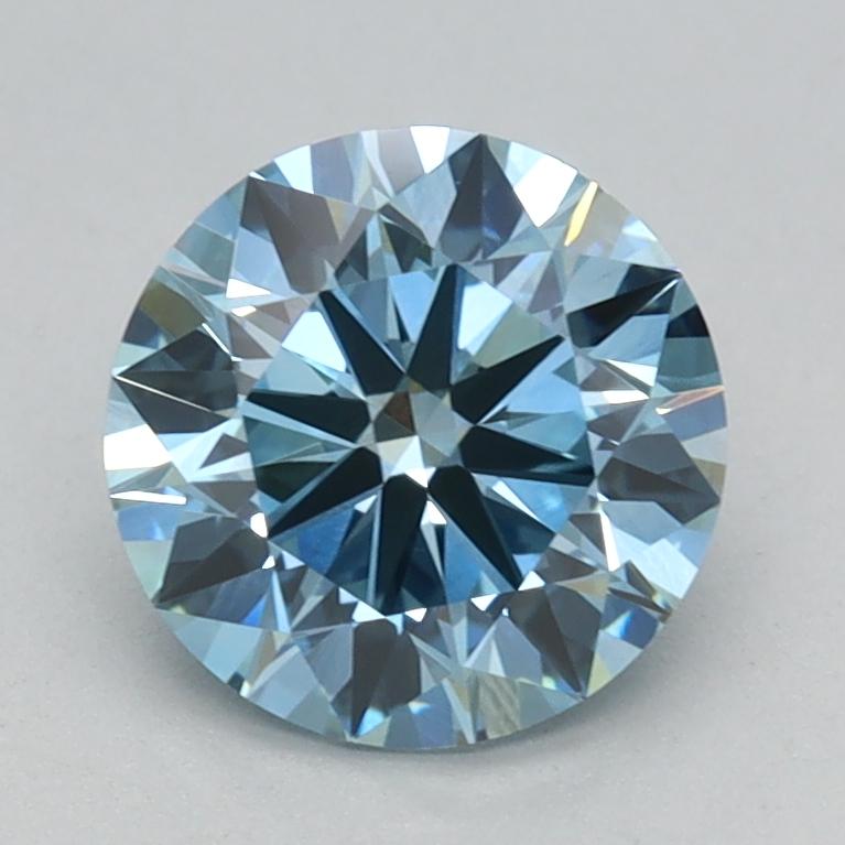 1.10 Ct. Fancy Vivid Blue Round Lab Grown Diamond