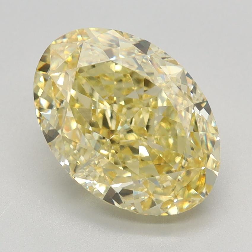 2.58 Ct. Fancy Intense Yellow Oval Lab Grown Diamond