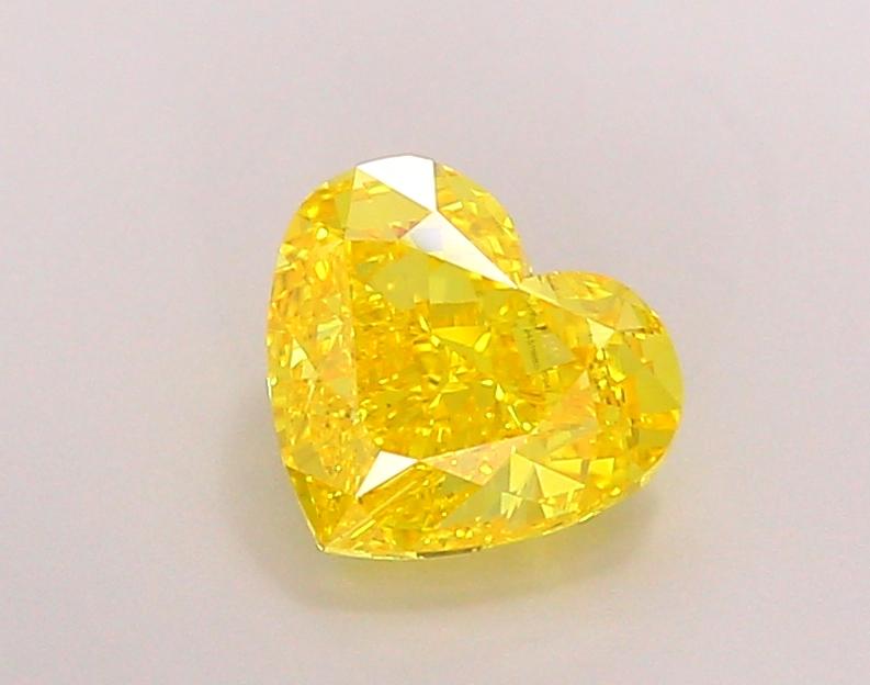 2.01 Ct. Fancy Vivid Yellow Heart Lab Grown Diamond