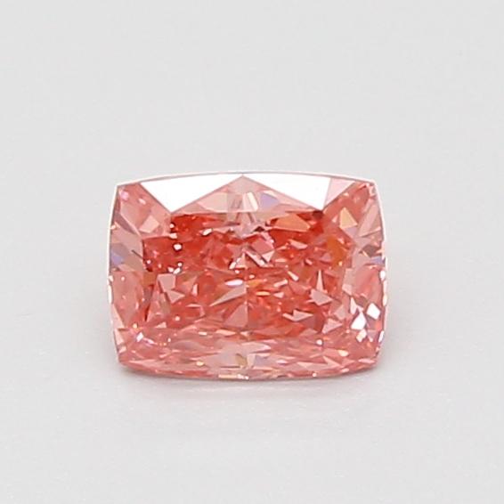 0.56 Ct. Fancy Vivid Pink Cushion Lab Grown Diamond
