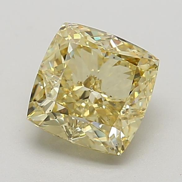 2.20 Ct. Fancy Intense  Yellow Cushion Lab Grown Diamond