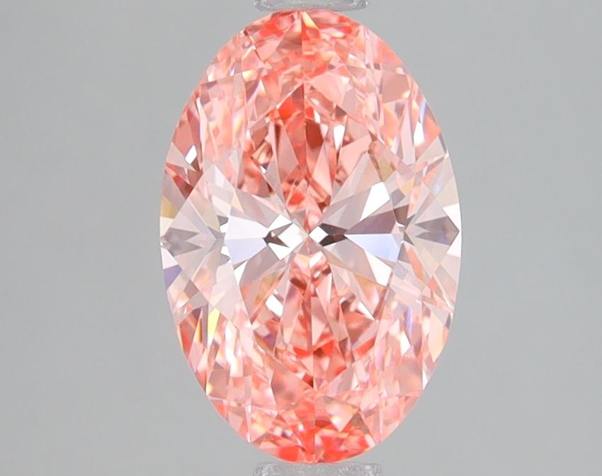 1.57 Ct. Fancy Vivid Pink Oval Lab Grown Diamond