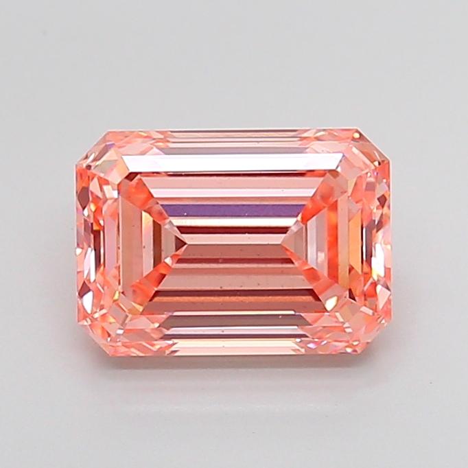 4.05 Ct. Fancy Vivid Pink Emerald Lab Grown Diamond