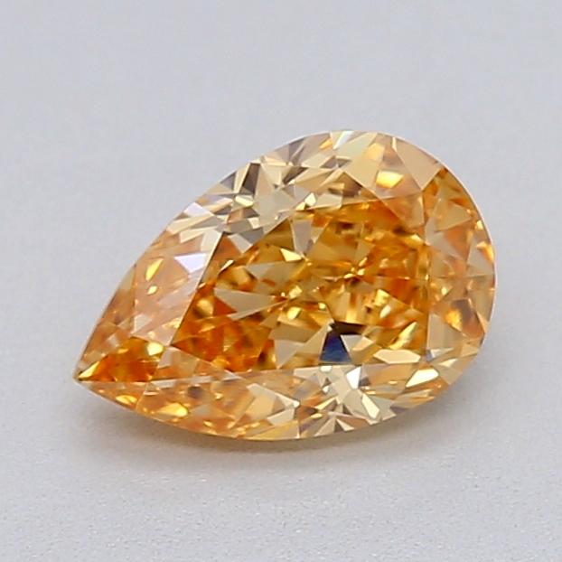 0.51 Ct. Fancy Intense Brownish Orange Pear Lab Grown Diamond