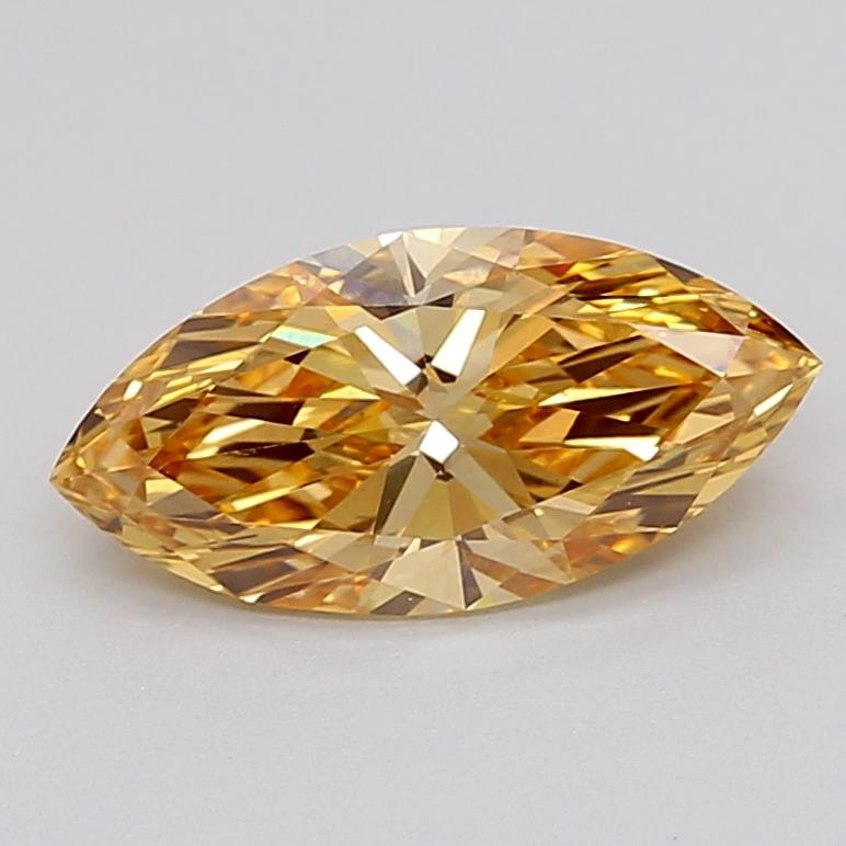 2.06 Ct. Fancy Intense  Yellow Marquise Lab Grown Diamond