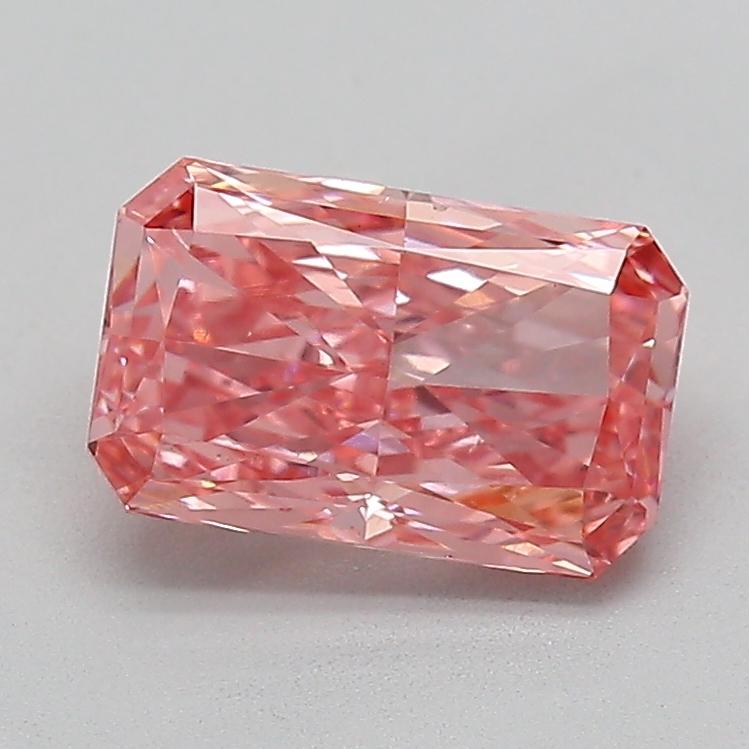 1.51 Ct. Fancy Vivid  Pink Radiant Lab Grown Diamond