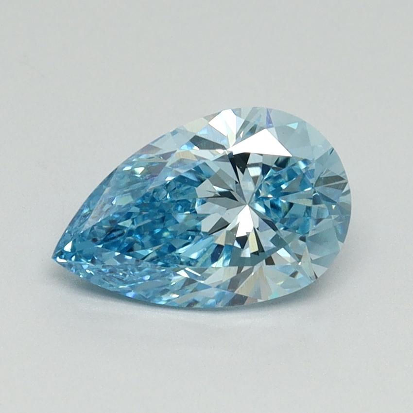 1.06 Ct. Fancy Vivid Blue Pear Lab Grown Diamond
